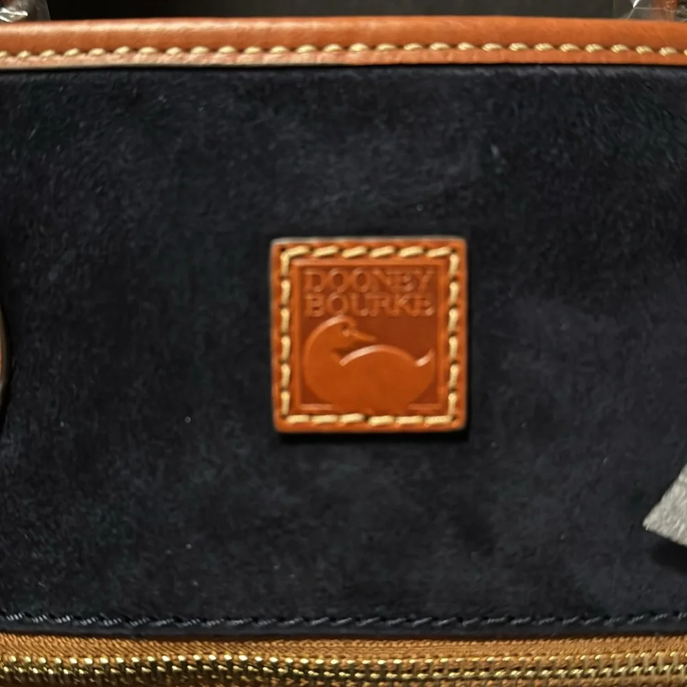 Navy Suede Tote - Picture 7 of 7